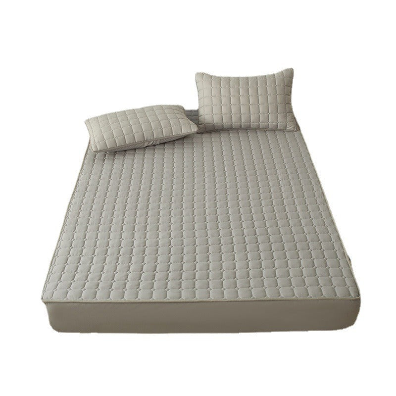 Waterproof Winter Solid Color Mattress Cover