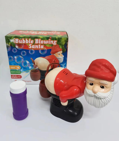 Electric Santa Claus Bubbles Machine Blowing Bubbles