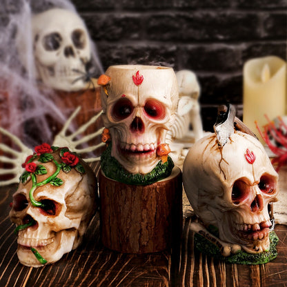 Halloween diverse skull ornaments