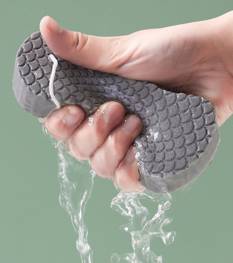 Baby Sponge 3D Bath With Fish Scale Pattern