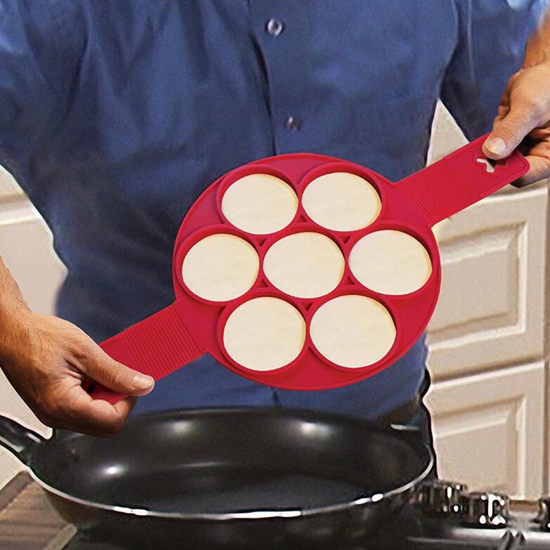 Silicone Pancake Flip Mold Nonstick Flippin' Pancake Maker