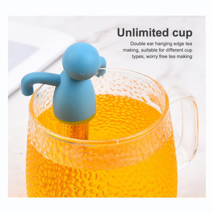 Little Man Shape Silicone Tea Strainer