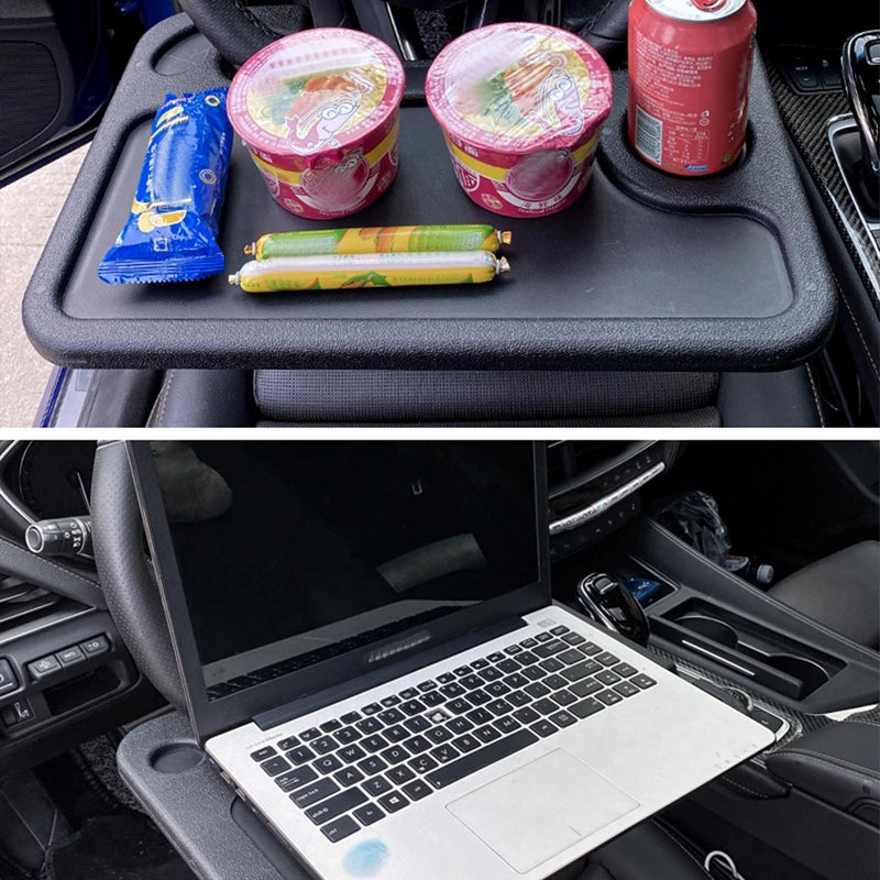 Car Steering Wheel Seat Tray with Cup Holder