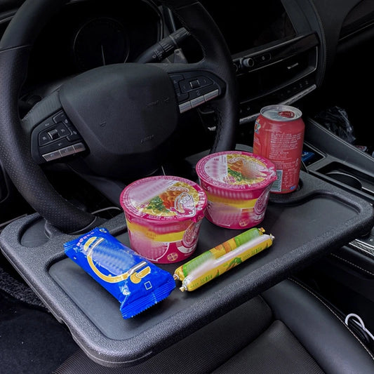 Car Steering Wheel Seat Tray with Cup Holder