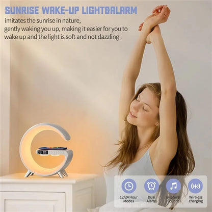 G Shaped Wireless Speaker Atmosphere Lamp