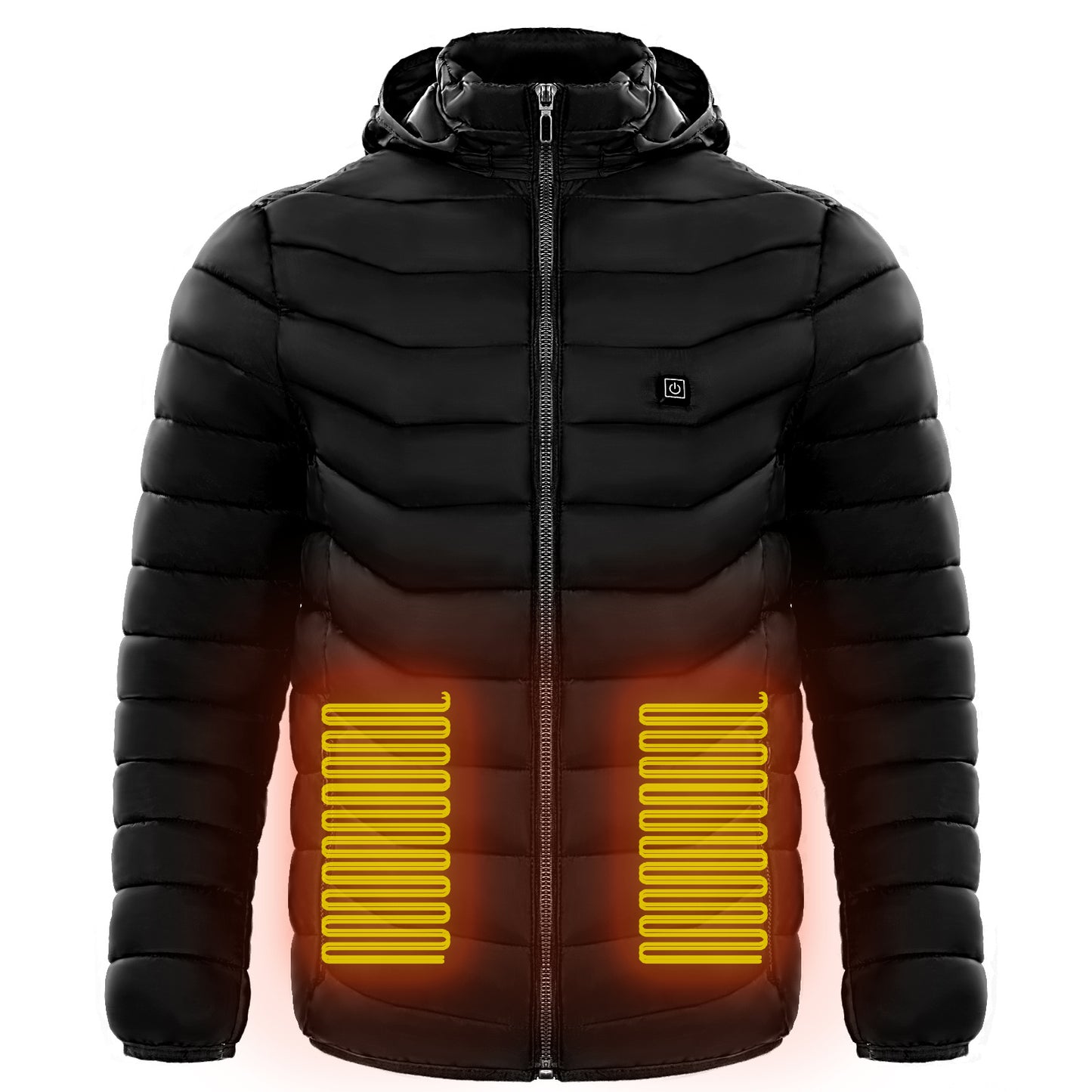 Men Heated Puffer Jacket Electric Heating Coat