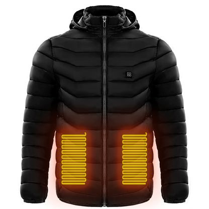 Men Heated Puffer Jacket Electric Heating Coat