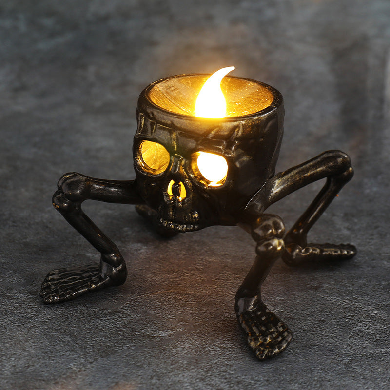 Props Skull Foot Night Lantern Halloween Candle Lantern