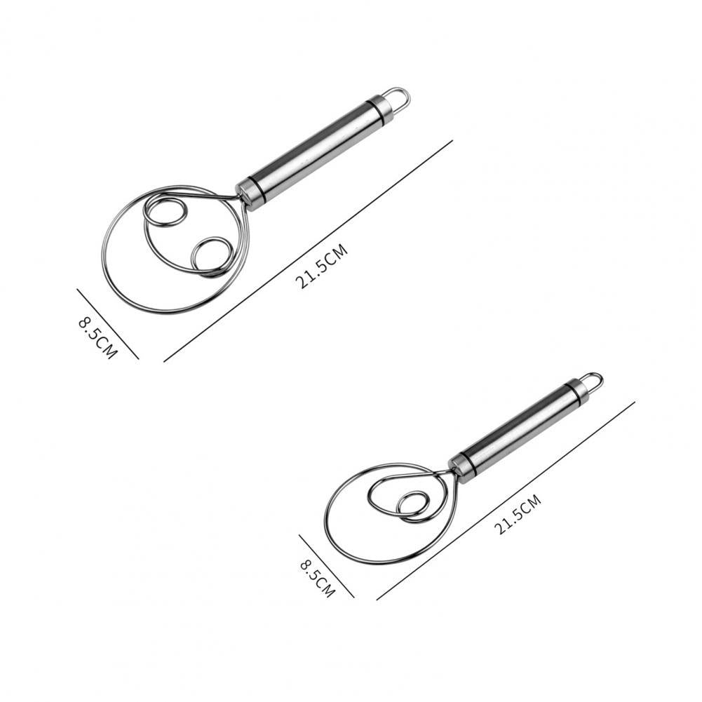 Stainless Steel Danish Manual Dough Mixer Tool