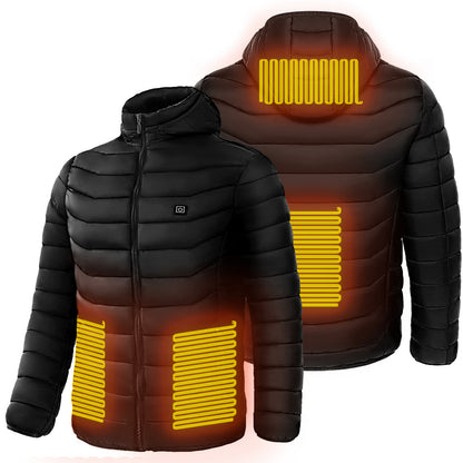 Men Heated Puffer Jacket Electric Heating Coat