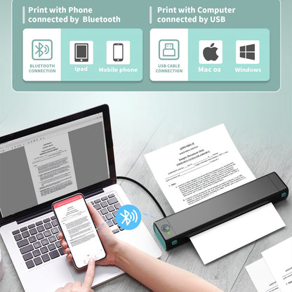 A4 Portable Bluetooth Thermal Printer