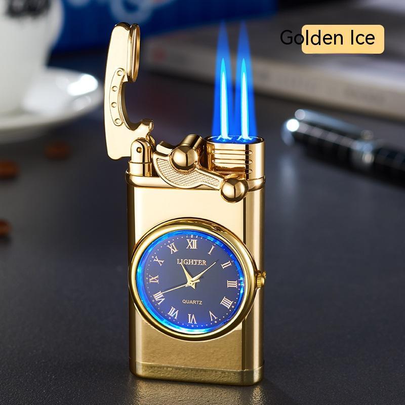 Windproof Lighter Vintage Watch Bezel Jet Flame Torch