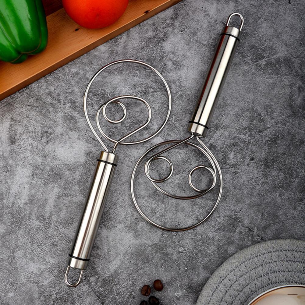 Stainless Steel Danish Manual Dough Mixer Tool