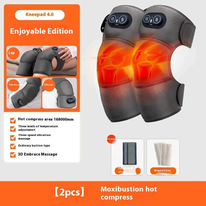 3-in-1 Wireless Heating & Vibration Massager for Knee, Shoulder