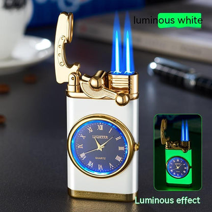 Windproof Lighter Vintage Watch Bezel Jet Flame Torch