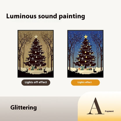 Christmas Tree Painting Bluetooth Speaker