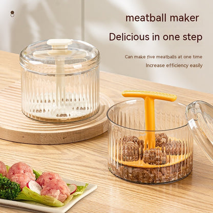 Manual 5 Balls Meatball Maker Tool