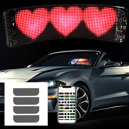 Ultra-thin Display Flexible Scrolling LED Car Sign with USB App Control