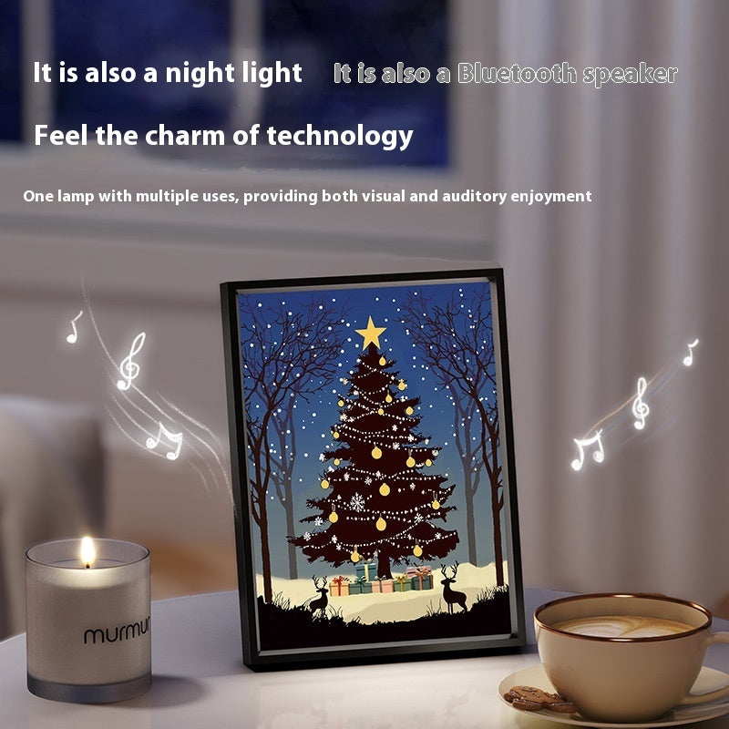 Christmas Tree Painting Bluetooth Speaker