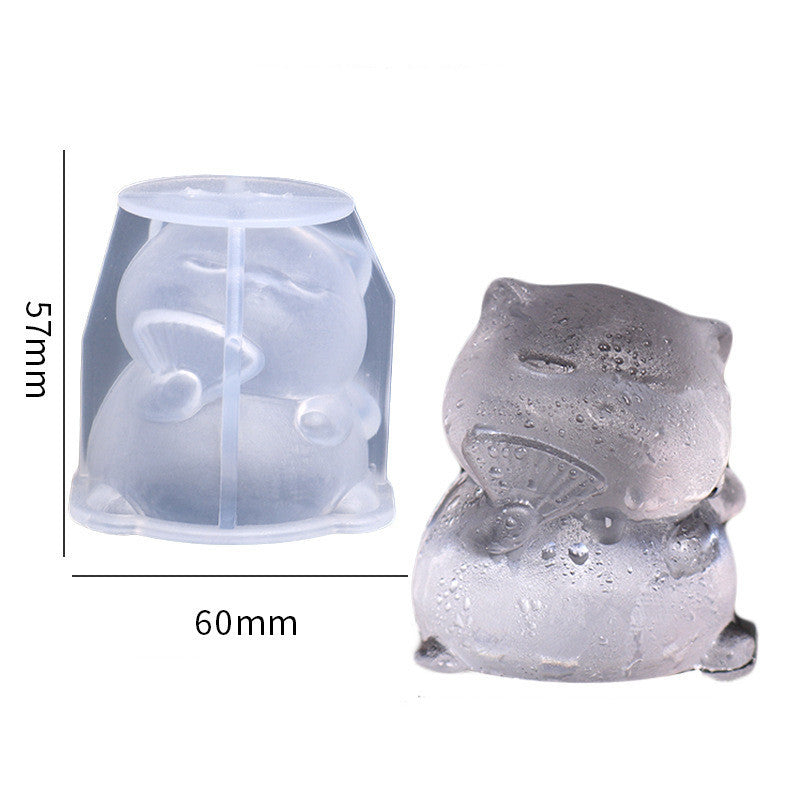 Silicone Mold Bear Shape Ice Cube Maker