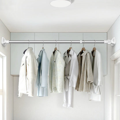 Punch-Free Retractable Clothes Rail