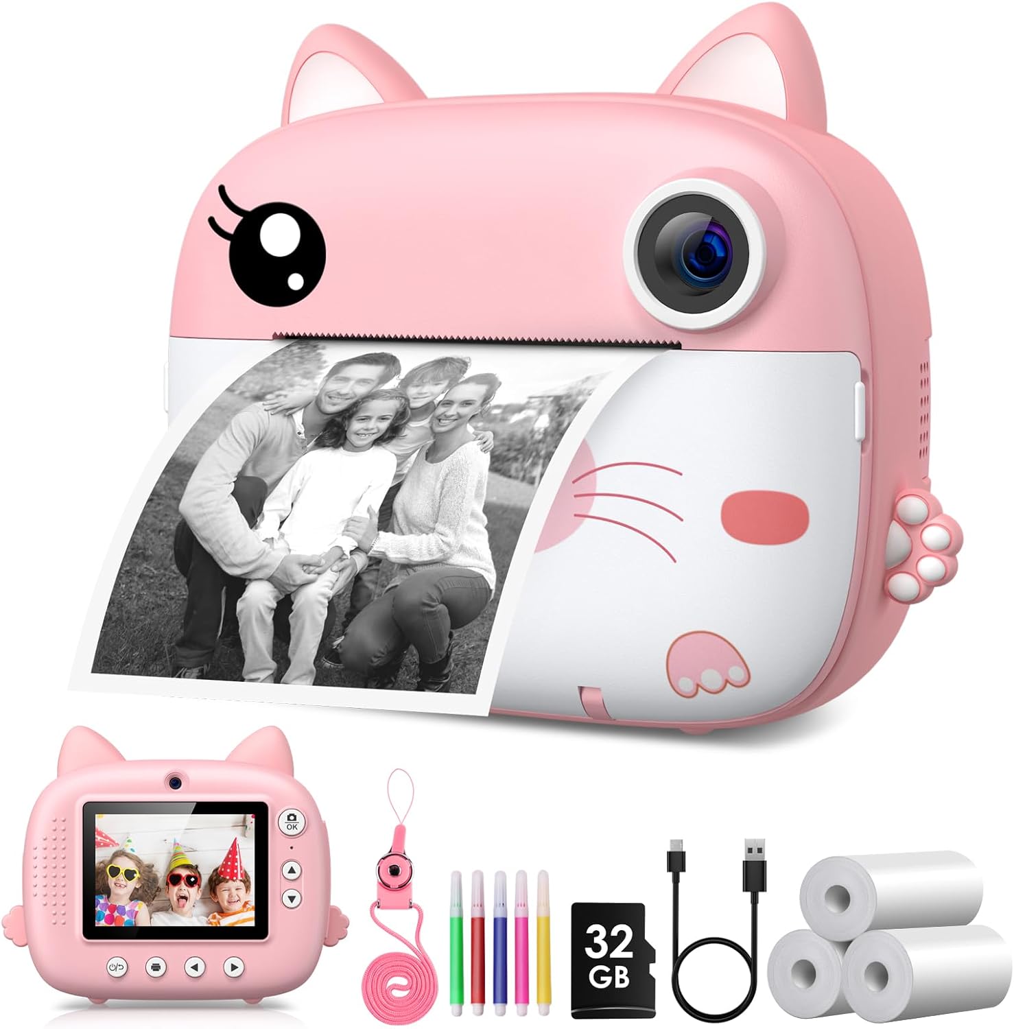 Kids Instant Print Camera