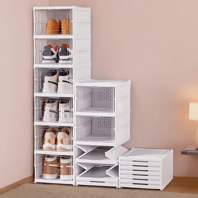 Foldable Shoe Organizer Storage Box