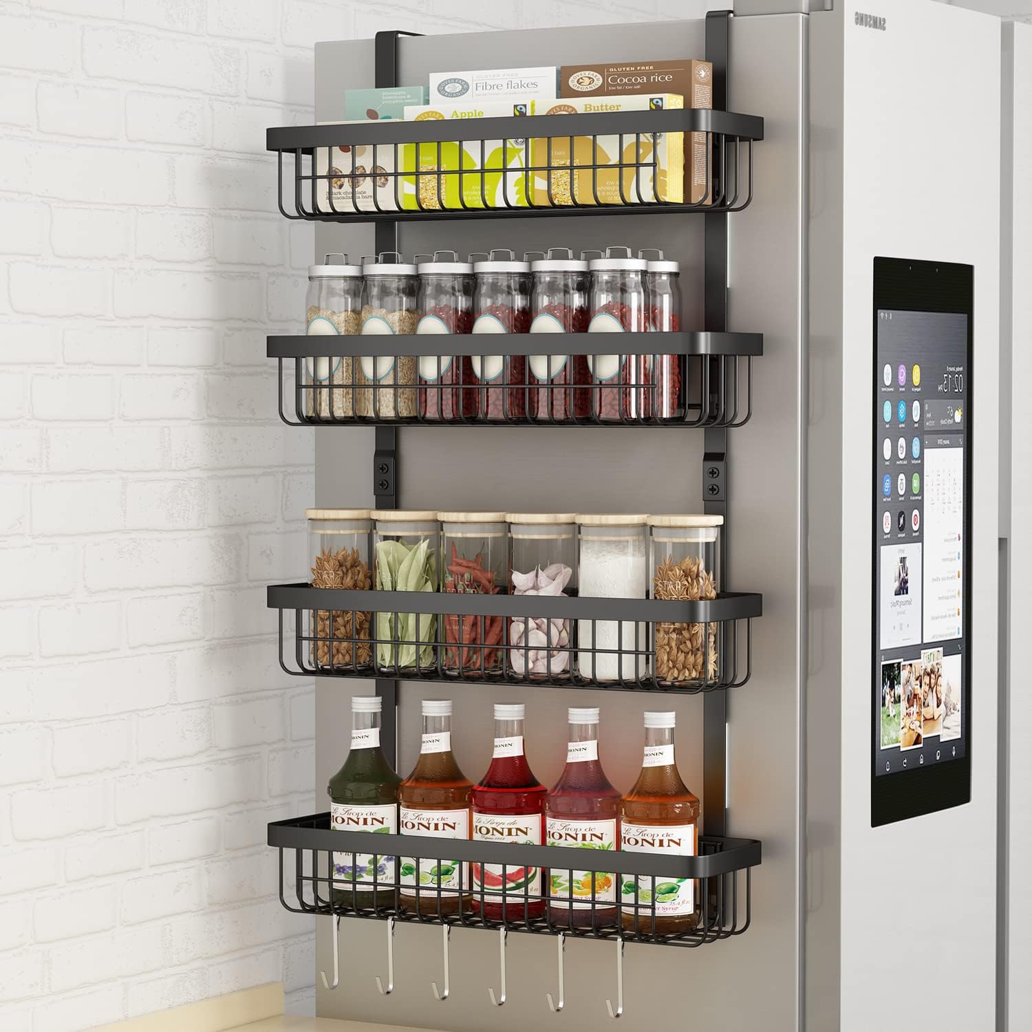 Magnetic Side Spice Rack for Refrigerator