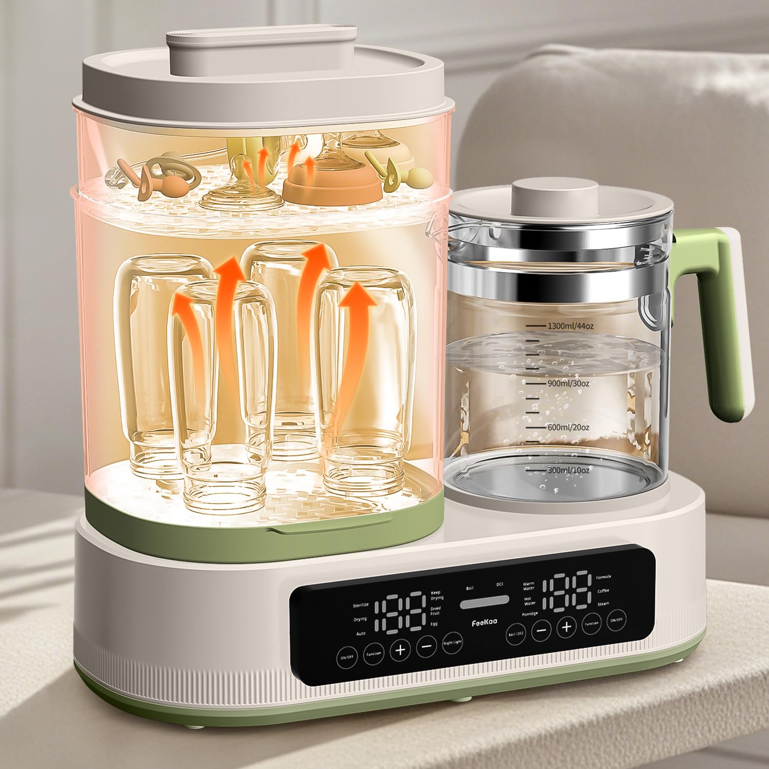 Multifunctional Baby Bottle Warmer, Steamer and Dryer