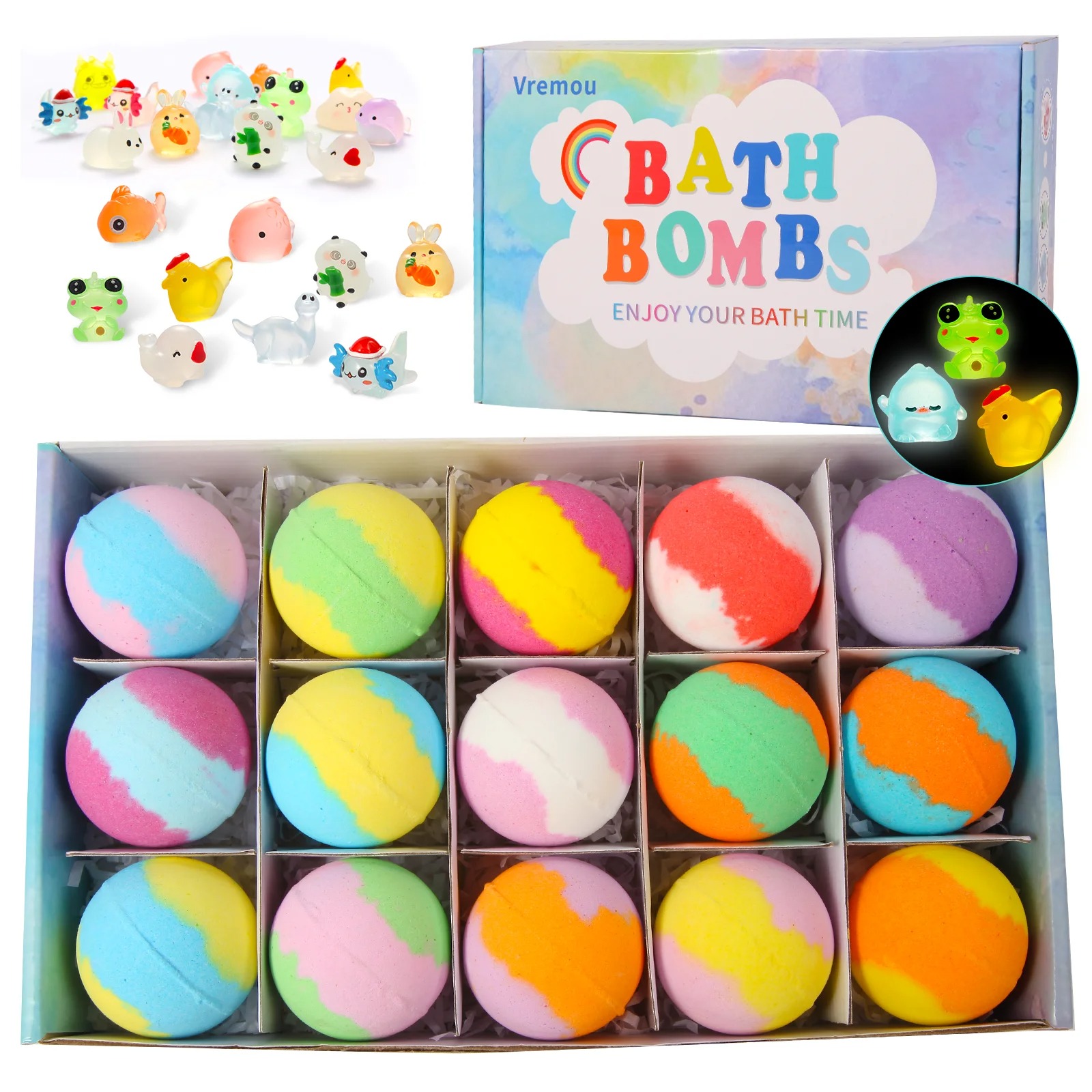 Bath Bombs for Kids with Surprise Inside