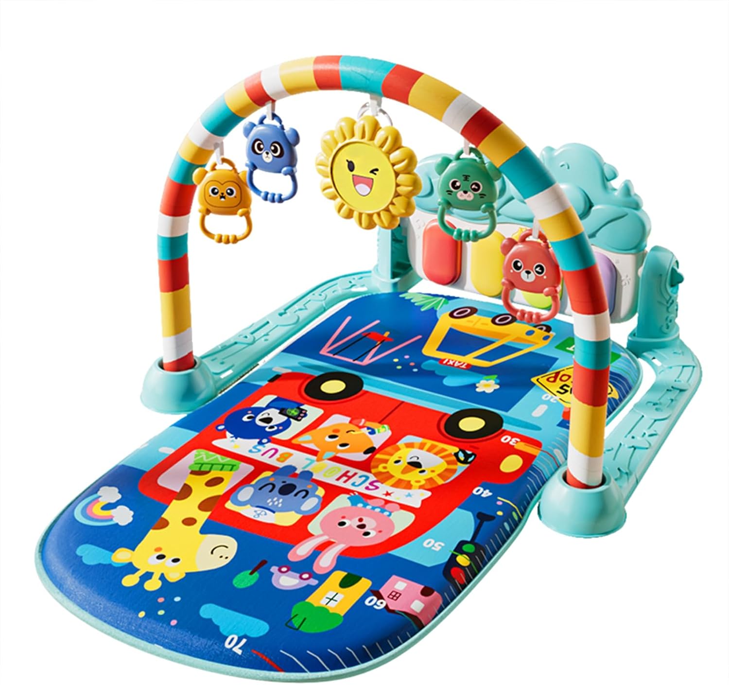 Baby Play Mat with Piano & Lights