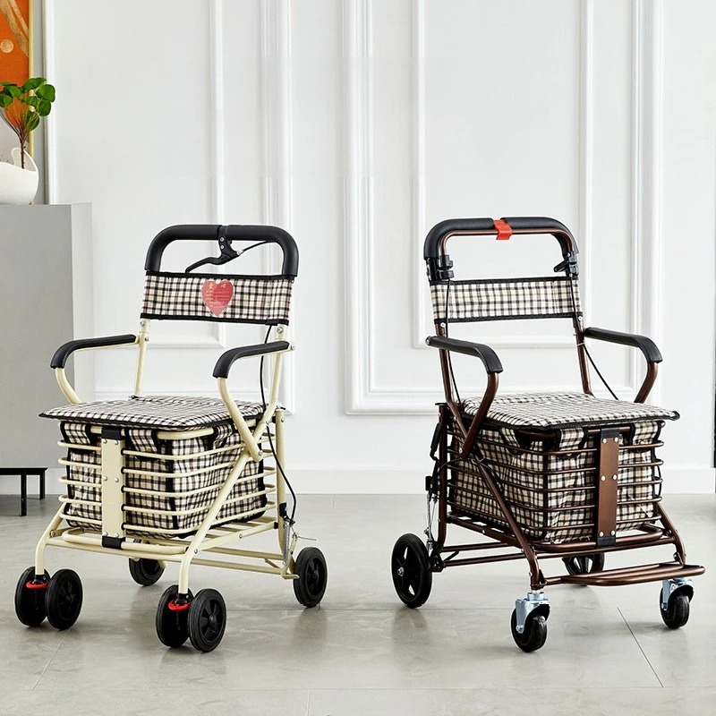 2 in 1 Shopping Cart Wheelchair for Elderly