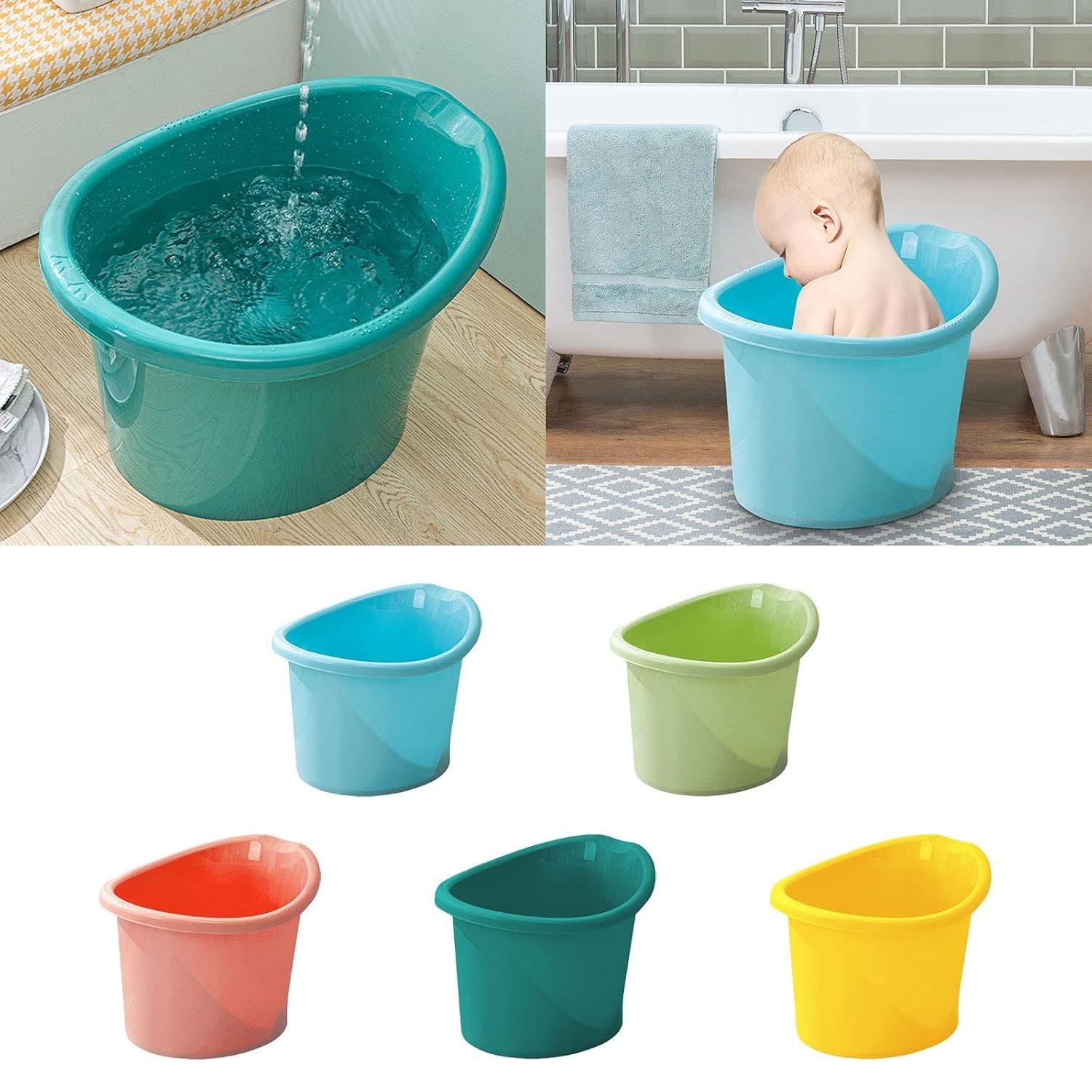 Anti-Slip Baby Sit and Soak Bath Bucket